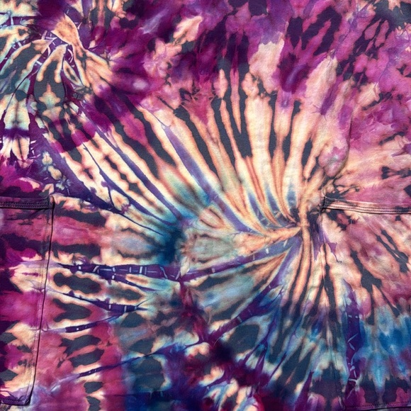 Free People Movement Hot Shot Mini Romper size XS NEW Blue Indigo Tie Dye - Picture 4 of 7